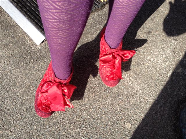 De super Redhat schoenen van Lady Grace