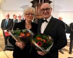 De dirigente onze eigen Maestra Musica Etty met Henk Poort
